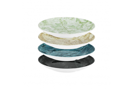 XL Printed Engraved Round Dinner Plate